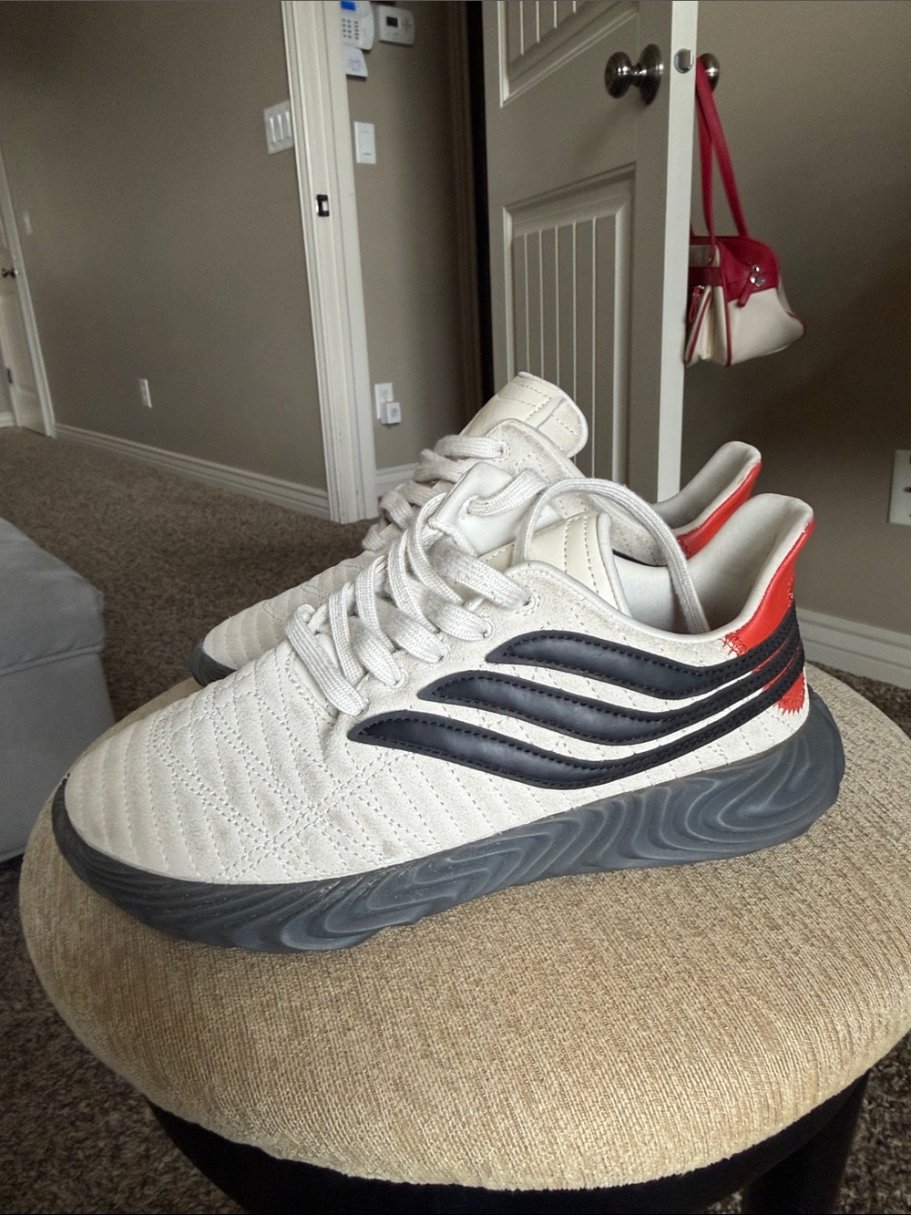 adidas Sobakov Off White Core Black Raw Amber